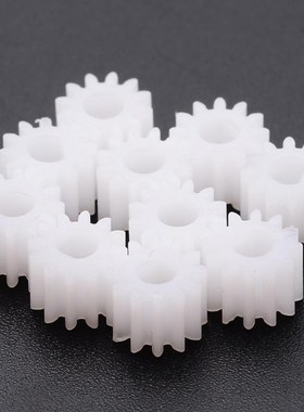 10pcs/lot 1012DF Plastic Shaft Gear 3mm Hole D Shape Toy Acc