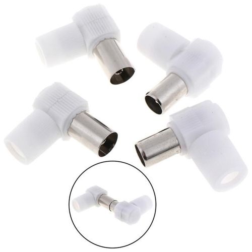 2pairs 90 Degrees Male And Female TV Plug Jack 适用于 Antenn