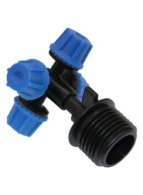 3 Sets 6mm Cross Atomization Sprinklers With 1/2 Inch Extern
