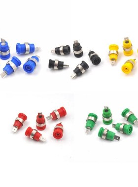 5 Pcs/1 Set 4mm Banana Plugs Female Jack Socket Plug Wire Co