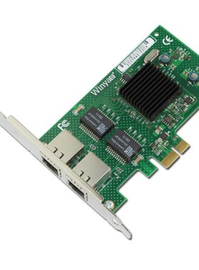 2 Ports Gigabit Ethernet Network Adapter 1000M PCI-E X1 NIC