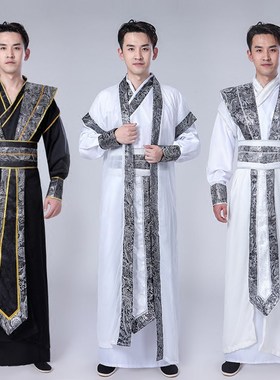 Tangsuit Dynasty Hanfu Dress for Men Traditional Chinese Asi