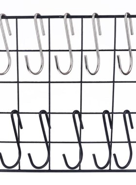 10pcs/set Stainless Steel S-shaped Kitchen Hanging Hooks Bat