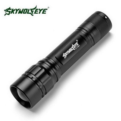 Black XM-L T6 3000 Lumens 3 Modes Led Torch Zoomable LED Fla