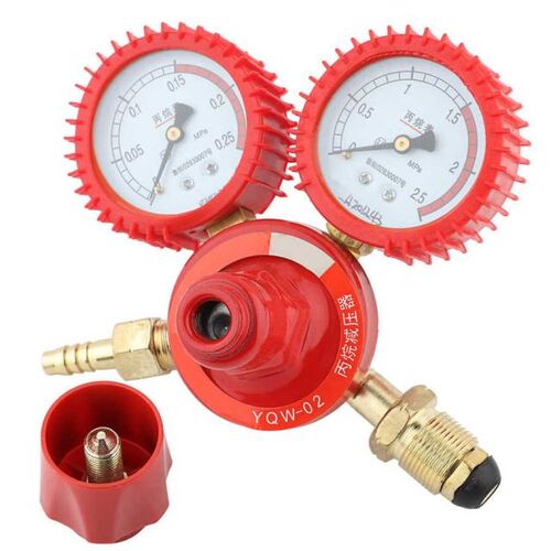 Propane Reducer Meter YQW-02 Zinc Alloy Propane Pressure Gau