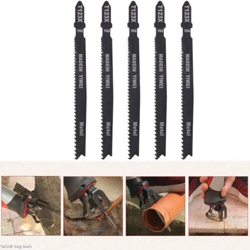 Arrival 5Pcs/set T123X 4 Inch HCS T-Shank Jigsaw Blades Set