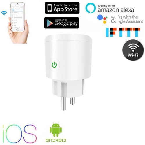 WIFI Smart Plug 20A EU Socket Dual Module Wireless Remote So