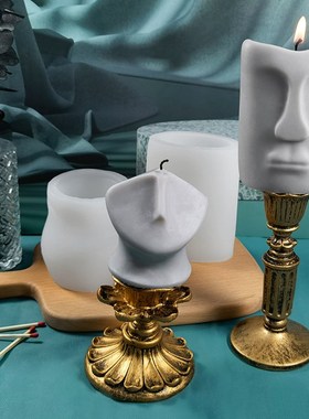 Face Design Silicone Candle Mold DIY Candle Making Portrait