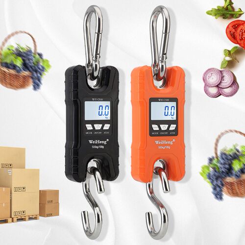 Portable 500kg 100g LCD Digital Kitchen Scales for Fishing L