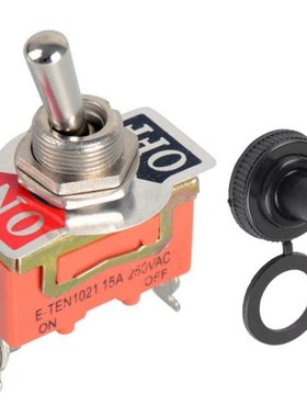 1Pc Orange Heavy Duty SPST 2 Terminal ON/OFF Toggle Switch &