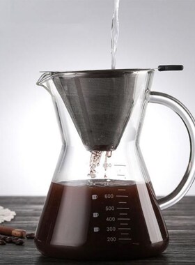 1pc Stainless Steel Coffee Filter Holder Reusable Coffee Fil