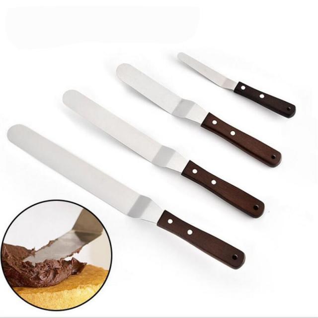 4/6/8/10 inch Stainless Steel Cake Spatula Butter Cream Icin
