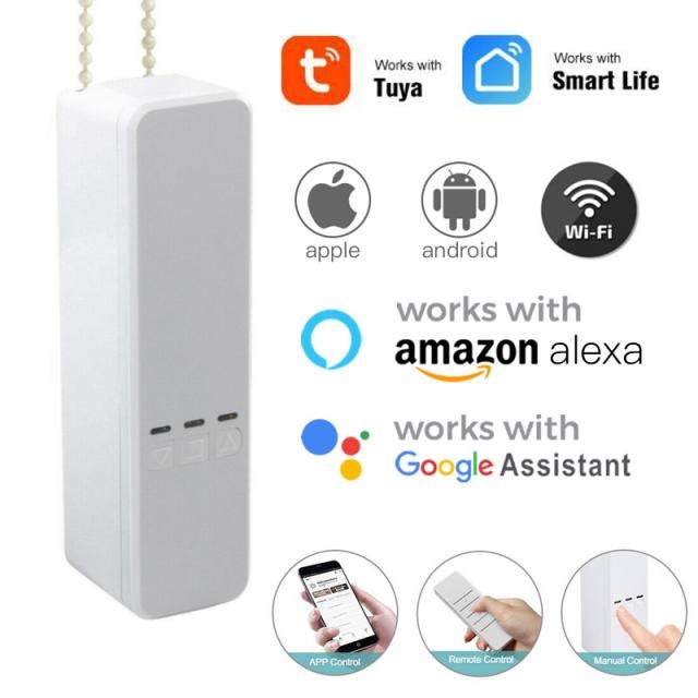 Tuya WiFi Smart DIY Motorized Chain Roller Blinds Shade Shut