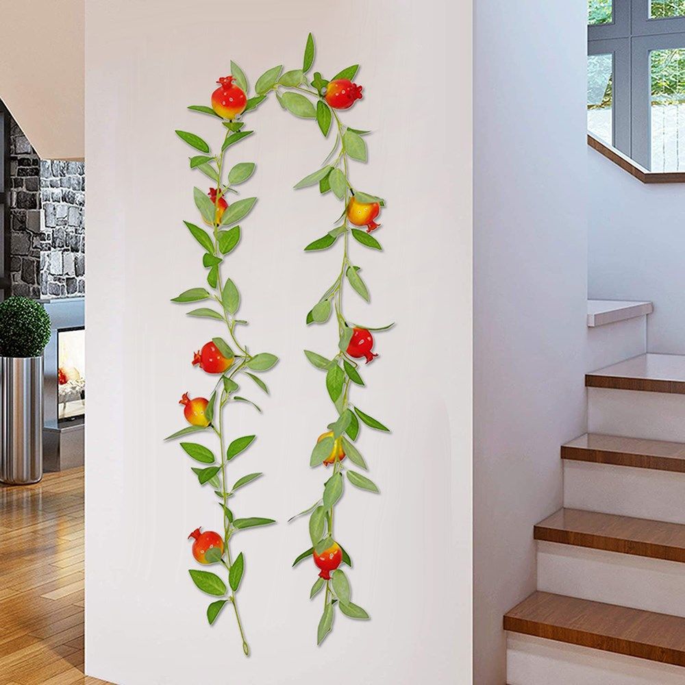 wedding decoration backdrop pomegranate garlands artificial