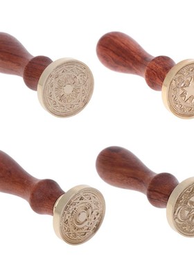 Retro Wood Stamp Magic Array Sealing Wax Antique Stamp with