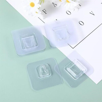 1Pcs Transparent Traceless Strong Adhesive Hook Bathroom She