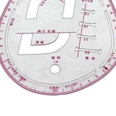 Curve patterning ruler Cutting sleeve cage ruler 6403 Button