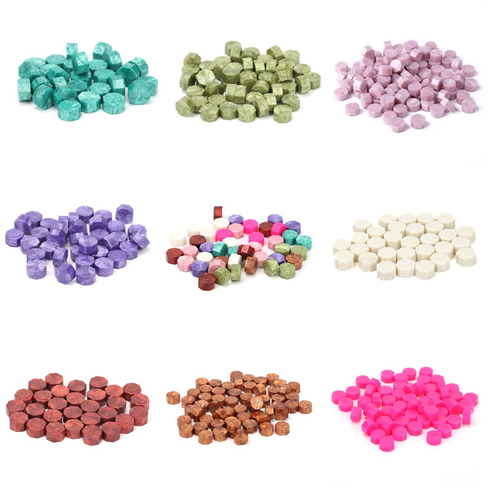 100Pcs Seal Stamp Wax Vintage Wax Seal Stamp Tablet Pill Bea