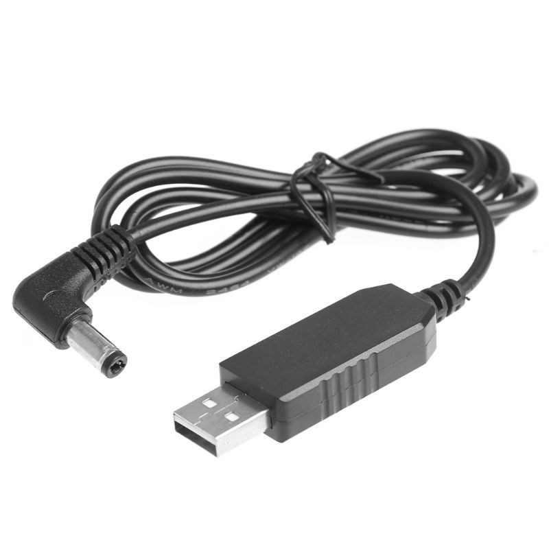 1.5m Universal 90 Degree USB 5V To 12V 5.5x2.1mm Step Up Ada