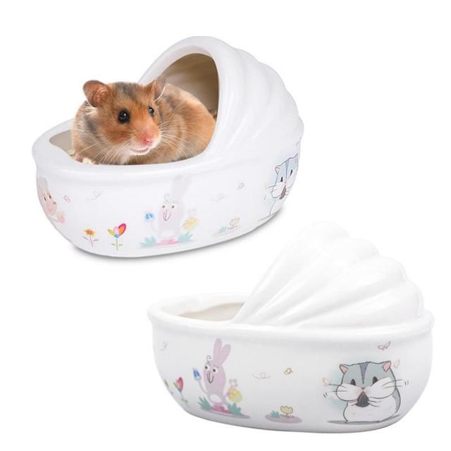 Summer cool Ceramic Hamster House Guinea Pig Toilet Bathtub