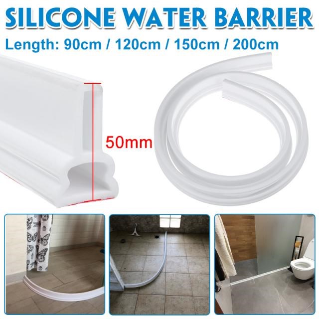 Flood Barrier Rubber Dam Silicon Water Blocker Kitchen Bathr