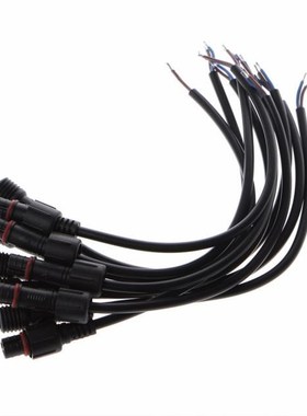 5 Pairs 2 Pin Male to Female Connector Waterproof Cable 适用
