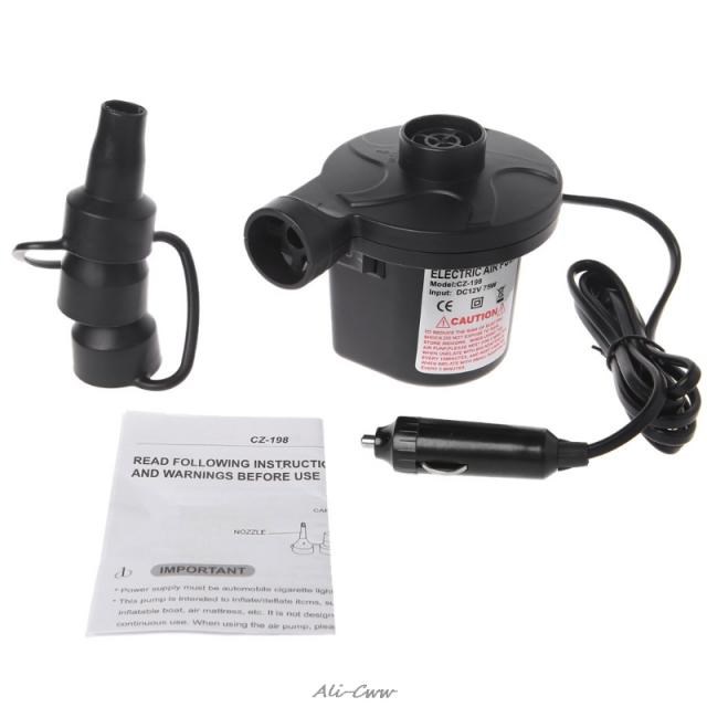 4 Pcs Electric Air Pump Portable Air Mattress Pump Inflator