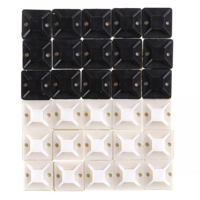 20mmx20mm Mounts Mounting Base Clamps Clip Self Adhesive Cab