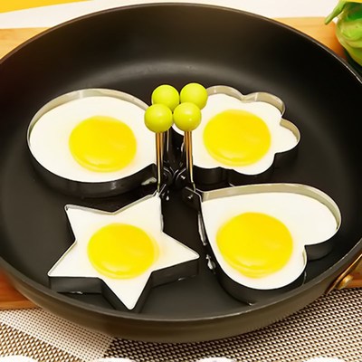 Stainless Steel Fried Egg Shaper Egg Mold DIY Breakfast Panc