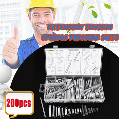 Suleve 200Pcs/box Steel Springs Electrical Drum Extension Te