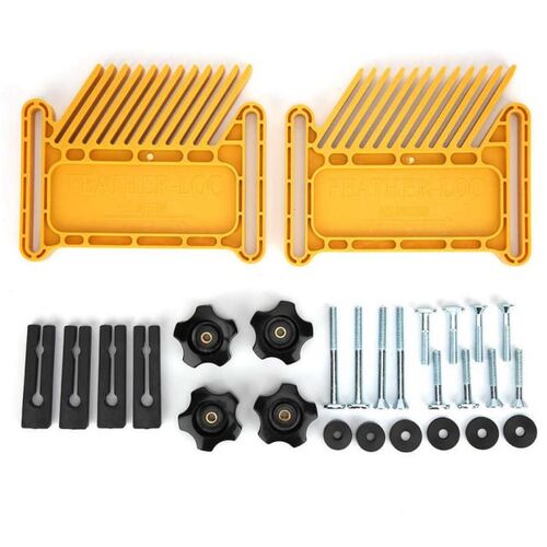 2Pcs Woodworking Feather Board Set Router Tables Saws Yellow