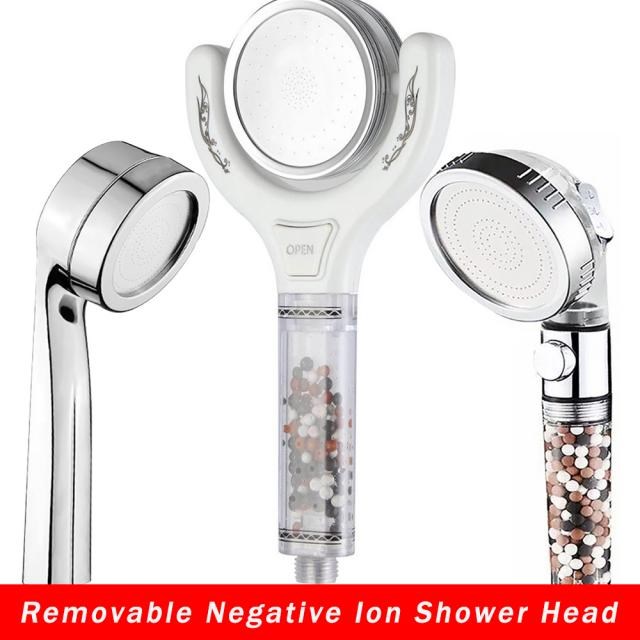 Negative Ion rain shower head Adjustable bath Anion showerhe