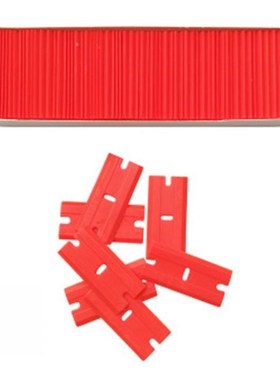 100pcs Double Edged Plastic Razor Blade Window Glass Clean S