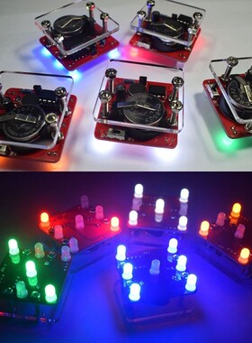 DIY Swing Shaking LED Dice Kit with Small Vibration Motor Di