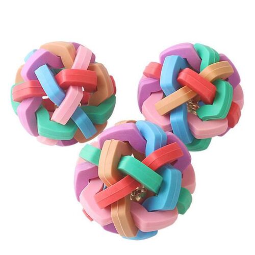 Colorful  Pet Dog Molar Ball Soft Wear-Resistant Bite-Resist