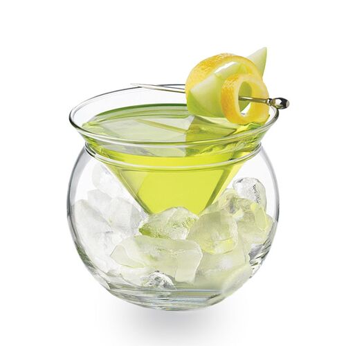 Molecular Mixology Interlayer Triangle Cocktail Iced Crystal