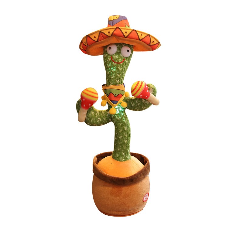 Cactus Plush Toy Dancing Singing Electric Twisting Recording