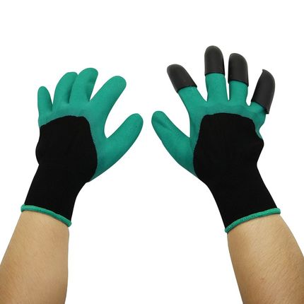 Garden Genie Gloves with Plastic Claws 适用于 Digging Planti
