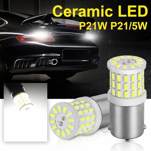 1Pc Ceramic LED 1156 BA15S P21W 1157 BAY15D P21/5W LED Bulbs