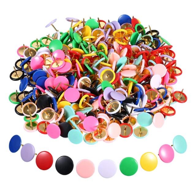 100pcs Push Pins Thumb Tacks 适用于 Office School Notice Boa
