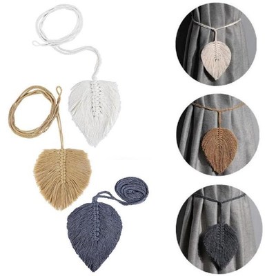 2Pcs Leaf Shaped Curtain Tieback Tie Rope Backs Holdbacks Bu
