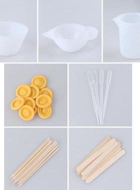 1Set Silicone Resin Measuring Mixing Cup Stirrers DIY Jewelr