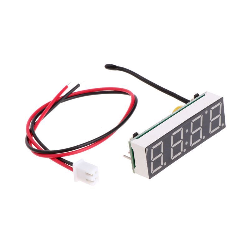 Digital Car LED Electronic Clock Time Temperature Voltage 3