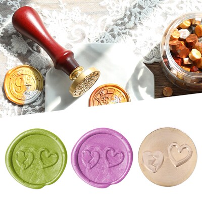 Vintage Love Heart Sealing Wax Stamp Head for DIY Scrapbooki