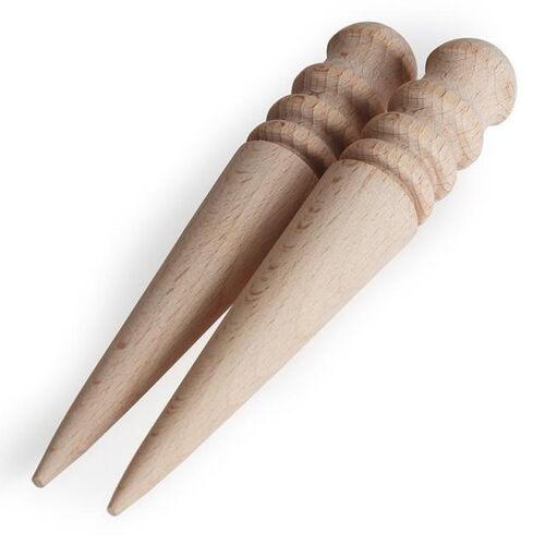 1Pc Durable Leathercraft Tool Round Wood Leather Edge Slicke