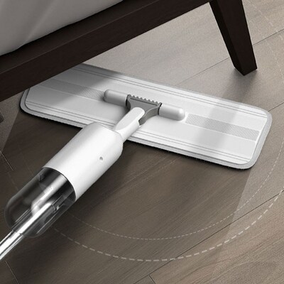 360 Degree Spray Mop With Reusable Microfiber Pad Metal Hand