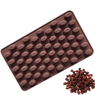 Silicone 55 Cavity Mini Coffee Beans Chocolate Sugarcraft Ca