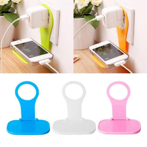 Folding Mobile Phone Holder Wall Charger Adapter Charging Ho
