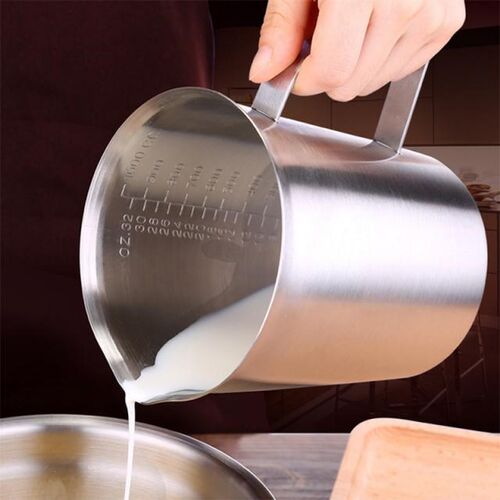 1pc Thick stainless steel 304 measuring cup with scale 2000m