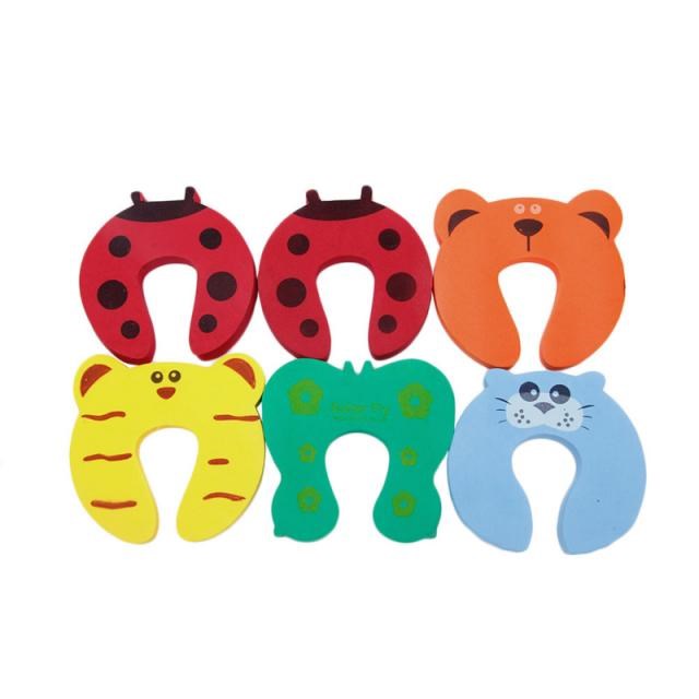 Nice 6pcs Kids Baby Cartoon Animal Jammers Stop Edge& Corne-封面